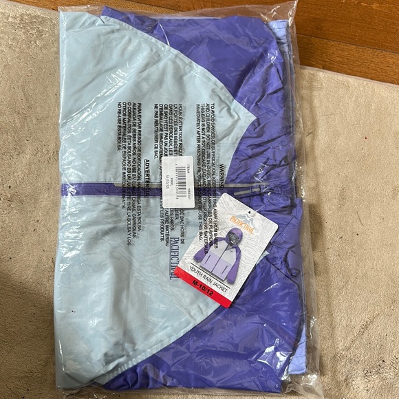 NWT Pacific Trail Youth Rain Jacket, Purple - Picture 6 of 6
